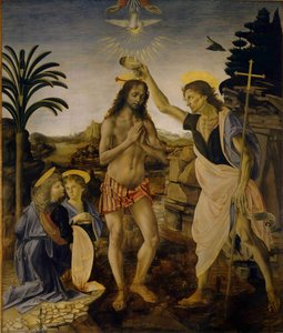 The Baptism Of Christ — Andrea Del Verrocchio, Early Renaissance