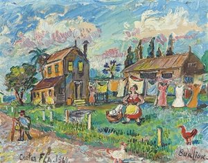 A Big Washing Day — David Davidovich Burliuk