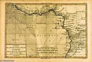 West Africa, From 'atlas De Toutes Les Parties Connues Du Globe Terrestre' By Guillaume Raynal (1713 — Rigobert Bonne (charles Marie Rigobert Bonne)