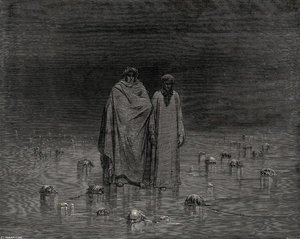 The Inferno, Canto 32, Lines 20-22. “look How Thou Walkest. Take Good Heed, Thy Soles Do Tread Not On The Heads Of Thy Poor Brethren.” — Paul Gustave Doré