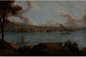 A View Of Poughkeepsie — Robert Havell