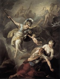 The Combat Of Mars And Minerva — Joseph Benoit Suvée