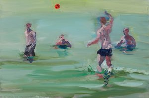 Ballspiel Am Meer — Rainer Fetting