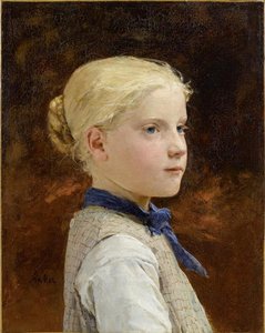 Portrait Of A Girl — Albert Samuel Anker