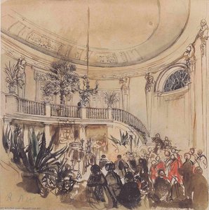 Mortuary In A Palace — Rudolf Von Alt