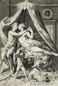 Mars And Venus — Jacob Matham, Baroque