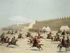 Kurdish And Tatar Warriors At Sadar Abbat — Grigory Grigorievich Gagarin