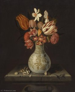 Still life with tulips