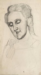 Head Study Of An Angel — Ferdinand Hodler