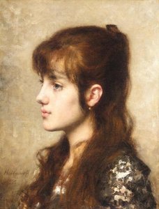 A Young Girl — Alexei Alexeievich Harlamoff