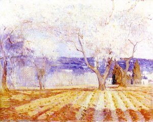Fruit Trees In Blossom, Algiers — Charles Edward Conder