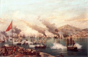 The Naval Battle Of Navarino — Ambroise Louis Garneray