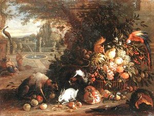 Still Life In A Garden — Adriaen De Gryef