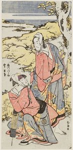Actors Ichikawa Monnosuke Ii And Yamashita Mangiku — Katsushika Hokusai