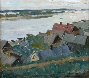 The Village On The River — Konstantin Yuon