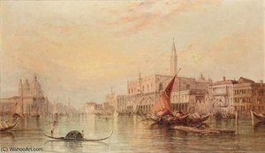 The Grand Canal With The Doge's Palace — Alfred Pollentine
