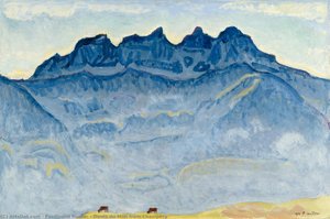 Dents Du Midi From Champéry — Ferdinand Hodler