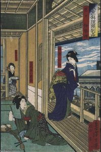 Gourmet Delights In Tokyo — Tsukioka Yoshitoshi