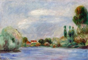 House On The River — Pierre-auguste Renoir, Impressionism