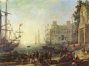 Harbour With Villa Medici — Claude Lorrain (claude Gellée), Baroque