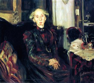 Portrait Of Rosenhagen's Mother — Lovis Corinth, Impressionism