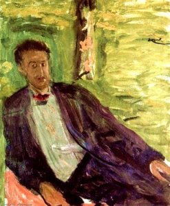 Portrait of a gentleman (green background)