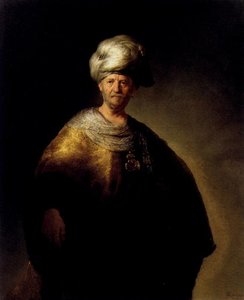 Man In Oriental Dress — Rembrandt Van Rijn, Baroque