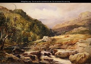 Landscape With Stream And Haymakers — David Hall Mckewan