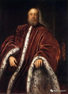 Portrait Of A Procurator Of St Mark's — Jacopo Tintoretto, Baroque Dramatic Light