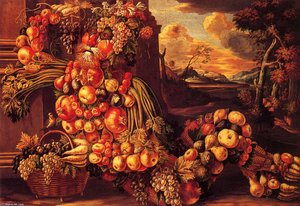 Seated Figure Of Summer — Giuseppe Arcimboldo