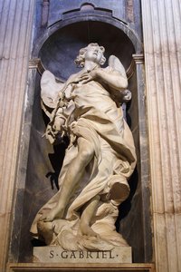 Statue of the Saint Gabriel, the Archangel