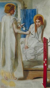 The Annunciation — Dante Gabriel Rossetti, Romanticism