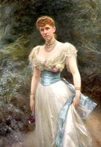 Lady Gertrude Lucia Egerton, Countess Of Albemarle — Michele Gordigiani