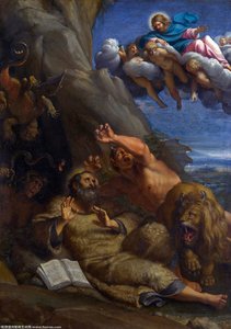 Christ Appearing To Saint Anthony Abbot — Annibale Carracci
