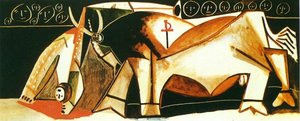 Bullfighting Scene (the Picador Raised) — Pablo Picasso
