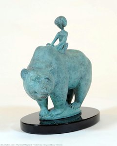 Boy And Bear, Bronze — Marshall Maynard Fredericks
