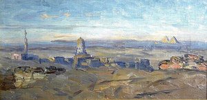 Egypte 1881 Le Tombeau Des Kalifes (titre Inscrit) — Joseph-félix Bouchor