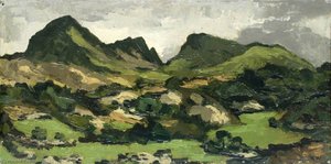 The Moelwyns From Aberglaslyn — John Kyffin Williams