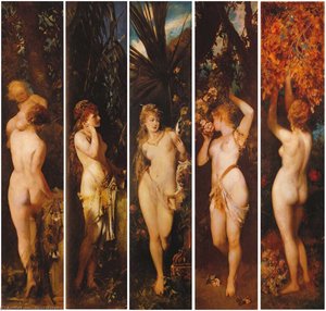 Die Fã¼nf Sinne — Hans Makart, Makartstil