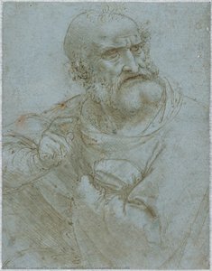 Half-length Figure Of An Apostle, 1493-1495 — Leonardo Da Vinci
