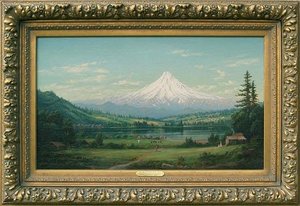 Mount Hood, Columbia River, (painting)