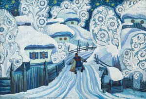 Street. Night Before Christmas — Heorhiy Narbut