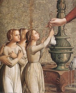 Annunciation (detail) — Antoniazzo Romano