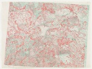 Anaglyphic View, Moon Rocks, Stereoscopic Image Of Lunar Surface — Nancy Graves