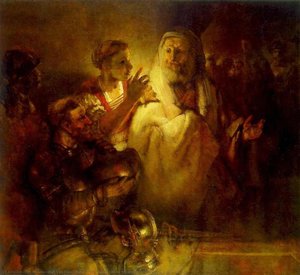 Peter Denouncing Christ Rm Amsterdam — Rembrandt Van Rijn, Dutch Baroque