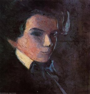 Self Portrait, Facing Right — Egon Schiele