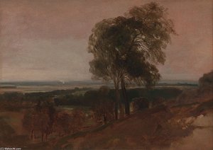 Landscape Study At Sunset — Peter De Wint