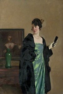 Lady In A Green Dress — George Henry