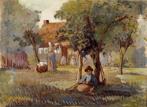 Family Garden — Camille Pissarro