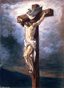 Christ On The Cross — Eugène Delacroix
